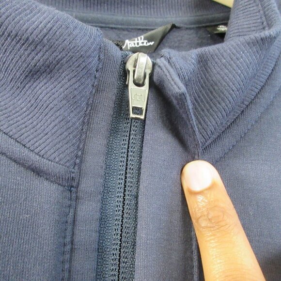Travis Mathew Newport 1/4 Zip Fleece Men Sweatshirt XL Blue Performance Golf 564 - Picture 13 of 15